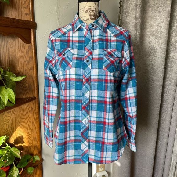 Rqqba Flannel Shirt Women’s Size Medium - Picture 1 of 9